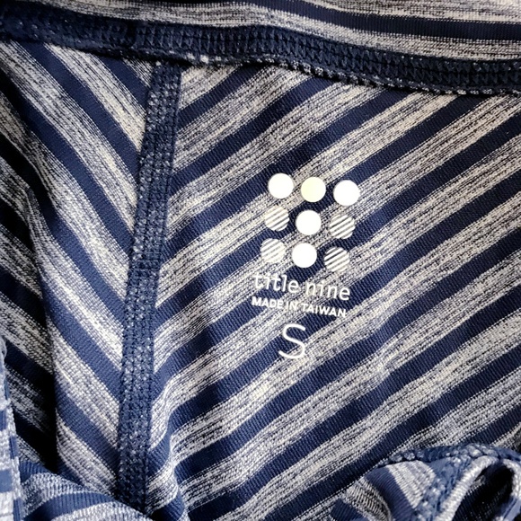 SOLD Title Nine Longdon Dress Small Blue Stripe - Picture 4 of 5